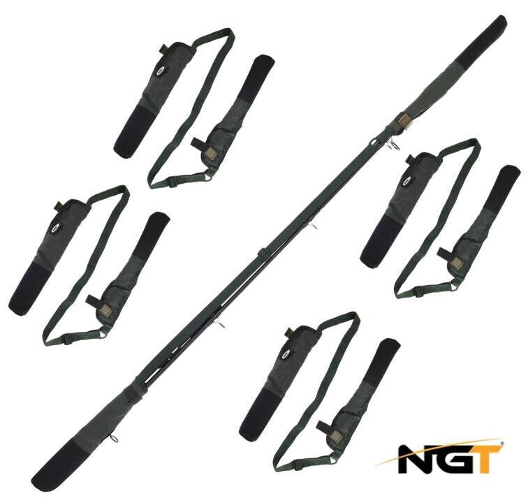 4 x NGT Carp Rod Tip and Top Butt Protectors Elasticated Covers for Fishing Rods - NGT Tackle Shop