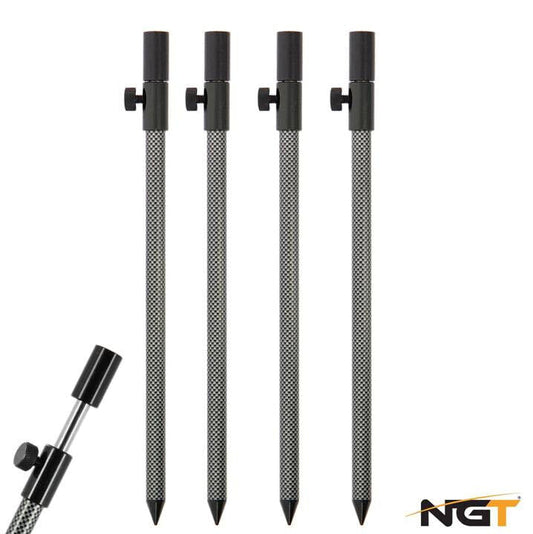 NGT Banksticks 4 x 30 - 50cm Carbon Effect - NGT Tackle Shop