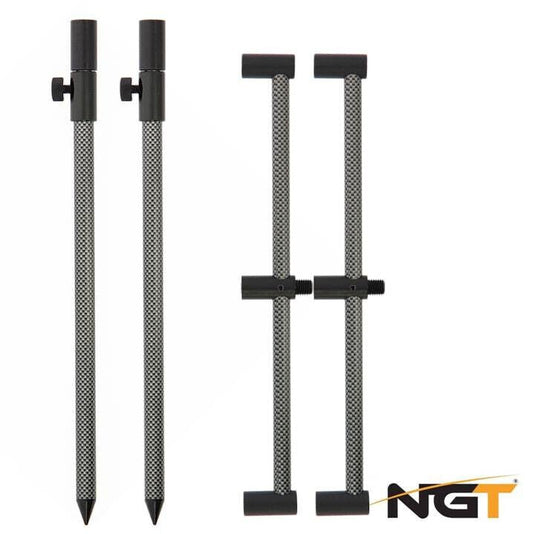 NGT Buzz Bar Set 3 Rod Carbon Effect - NGT Tackle Shop