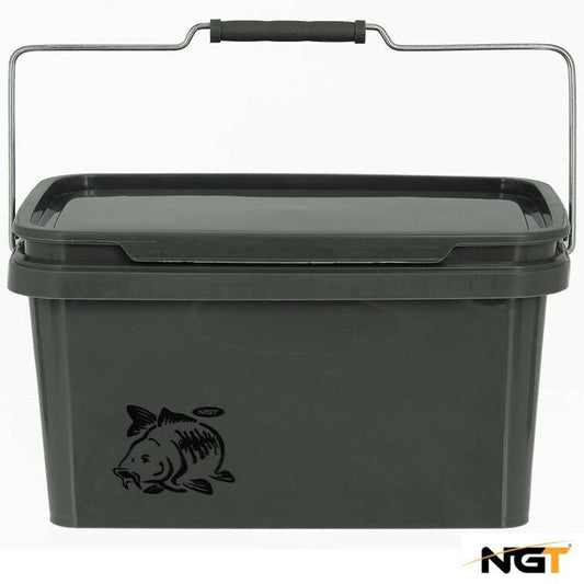 NGT Fishing Bait Buckets With Lid - NGT Tackle Shop