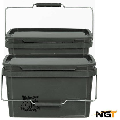 NGT Fishing Bait Buckets With Lid - NGT Tackle Shop