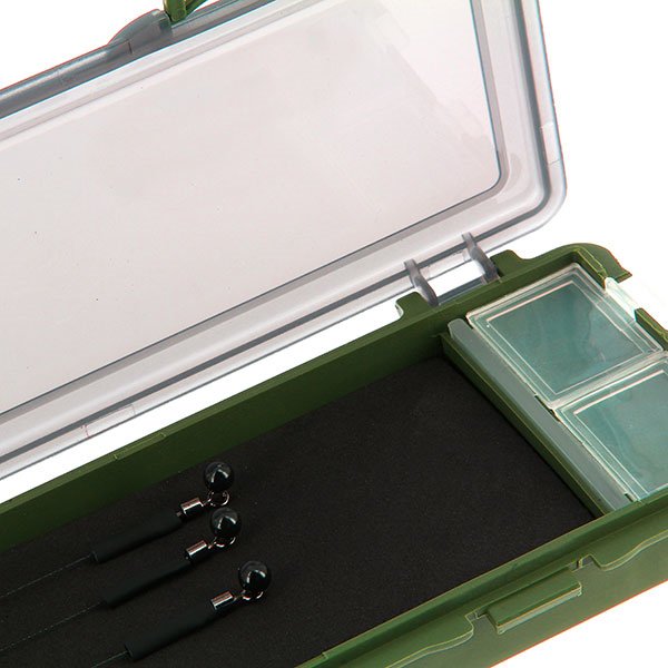 NGT Rig Box with 18 Ready Made Carp Fishing Barbless Hair Rigs &Pins - Choose Rigs - NGT Tackle Shop